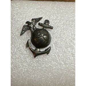 VINTAGE U.S. NAVY‎ BLACK EAGLE,GLOBE,ANCHOR HAT/LAPEL PIN